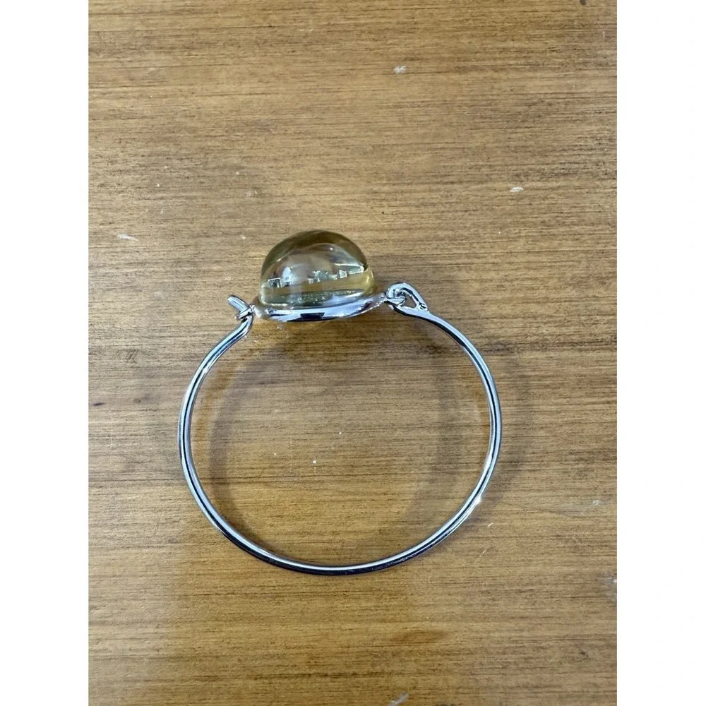 Vintage Glass Crystal Bangle Bracelet Statement Jewelry Chunky‎ Cuff Rhinestone